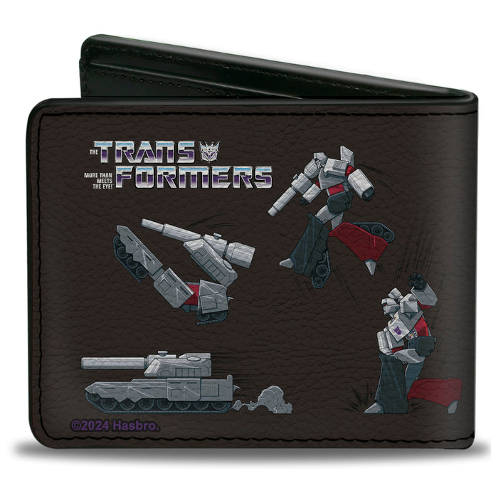 Bi-Fold Wallet - TRANSFORMERS Optimus Prime and Megatron Conversion Scenes Black Bi-Fold Wallets Hasbro   