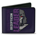 Bi-Fold Wallet - Transformers MEGATRON DECEPTICON MASTER OF DESTRUCTION and Tank Purples Bi-Fold Wallets Hasbro   