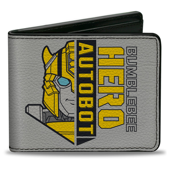 Bi-Fold Wallet - Transformers BUMBLEBEE ON A MISSION and Sports Car Gray Bi-Fold Wallets Hasbro   