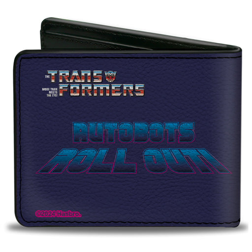 Bi-Fold Wallet - Transformers AUTOBOTS ROLL OUT Group Pose Blues Bi-Fold Wallets Hasbro   