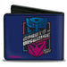 Bi-Fold Wallet - Transformers Autobots and Decepticons ROBOTS IN DISGUISE Pose and Logo Blues Bi-Fold Wallets Hasbro   