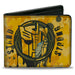 Bi-Fold Wallet - TRANSFORMERS Bumblebee STAND STRONG Autobot Icon Splatter Yellows Bi-Fold Wallets Hasbro   