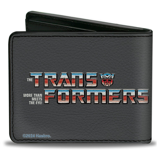 Bi-Fold Wallet - TRANSFORMERS Optimus Prime and Bumblebee BUILT FOR GREATNESS Pose Grays Bi-Fold Wallets Hasbro   