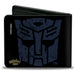 Bi-Fold Wallet - Transformers GRIMLOCK Sword Pose and Autobot Shield Black/Blue/Beige Bi-Fold Wallets Hasbro   