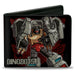 Bi-Fold Wallet - Transformers DINOBOTS Grimlock/Snarl/Swoop/Sludge/Slag Panels Black/Reds Bi-Fold Wallets Hasbro   