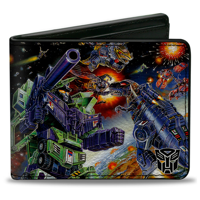 Bi-Fold Wallet - Transformers Constructicon Devastator Dinobots Battle Scene Bi-Fold Wallets Hasbro   