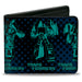 Bi-Fold Wallet - TRANSFORMERS Grimlock Poses Halftone Black/Blues Bi-Fold Wallets Hasbro   