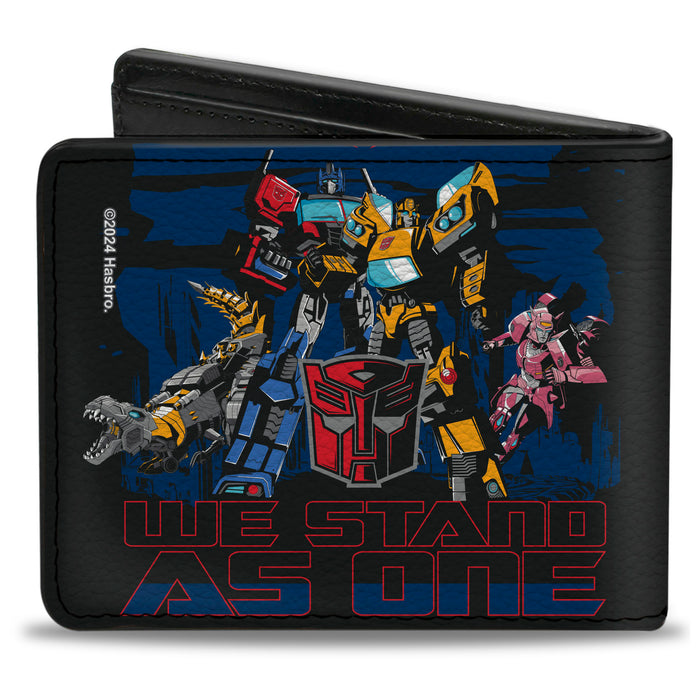 Bi-Fold Wallet - Transformers Autobots WE STAND AS ONE Group Pose Black/Blue/Red Bi-Fold Wallets Hasbro