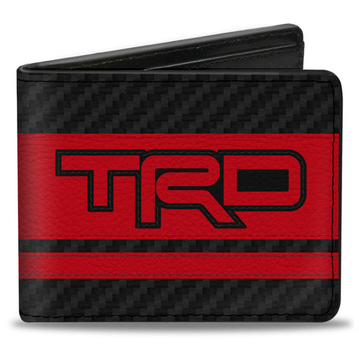 Bi-Fold Wallet - Toyota TRD Logos Stripe Black/Red/Black/White Bi-Fold Wallets Toyota