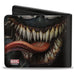 Bi-Fold  Wallet - Venom Eyes and Mouth Character Close-Up Bi-Fold Wallets Marvel Comics   