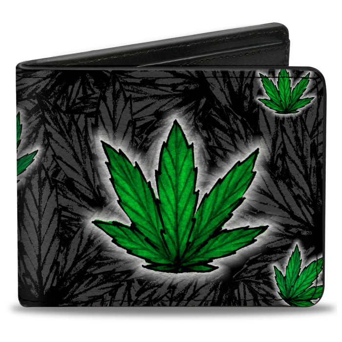 Bi-Fold Wallet - Marijuana Haze Black Bi-Fold Wallets Buckle-Down