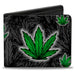 Bi-Fold Wallet - Marijuana Haze Black Bi-Fold Wallets Buckle-Down