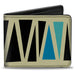 Bi-Fold Wallet - Zig Zag Doodle Cream Black Blues Bi-Fold Wallets Buckle-Down