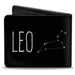 Bi-Fold Wallet - Zodiac LEO Constellation Black White Bi-Fold Wallets Buckle-Down