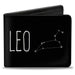 Bi-Fold Wallet - Zodiac LEO Constellation Black White Bi-Fold Wallets Buckle-Down