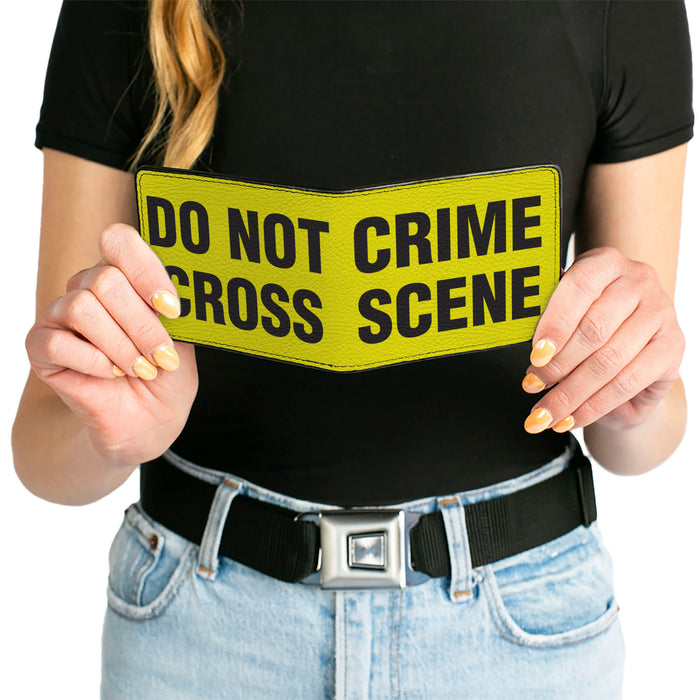 Bi-Fold Wallet - CRIME SCENE DO NOT CROSS Yellow Black Bi-Fold Wallets Buckle-Down