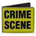 Bi-Fold Wallet - CRIME SCENE DO NOT CROSS Yellow Black Bi-Fold Wallets Buckle-Down