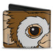 Bi-Fold Wallet - The Gremlins Gizmo Face Character Close-Up Bi-Fold Wallets Warner Bros. Horror Movies   