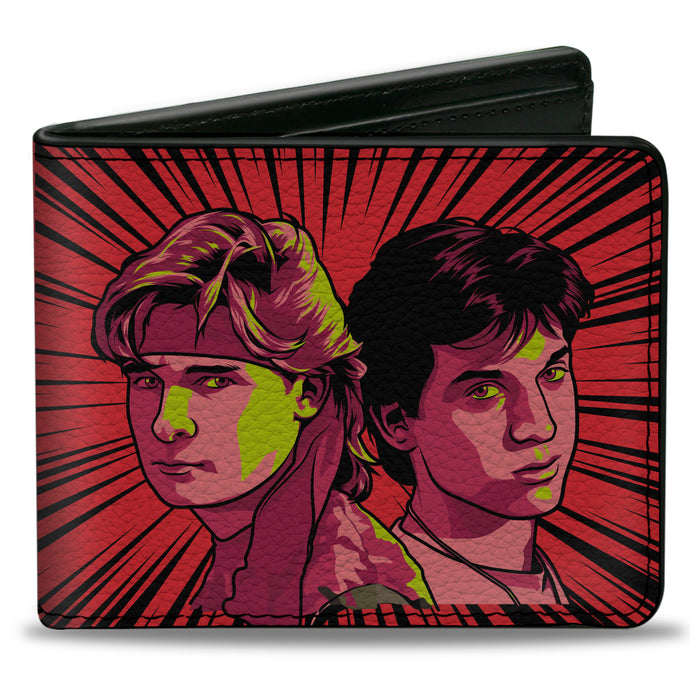 Bi-Fold Wallet - The Lost Boys Frog Brothers Rays Pose Black/Reds Bi-Fold Wallets Warner Bros. Horror Movies