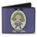 Bi-Fold Wallet - BEETLEJUICE Chibi Full Body Portrait Pose Blue Bi-Fold Wallets Warner Bros. Horror Movies