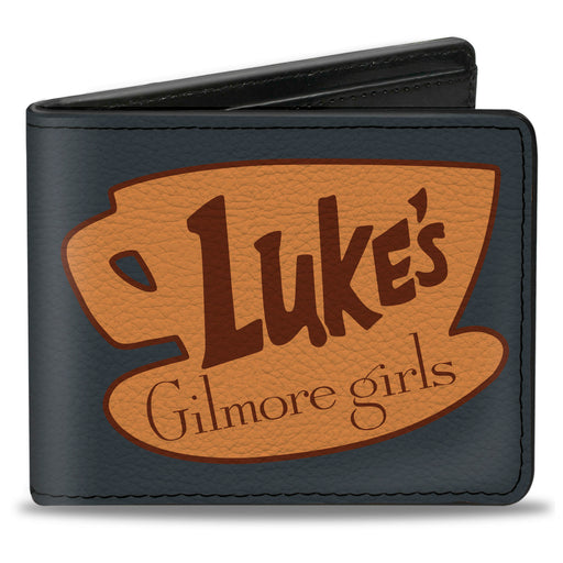 Bi-Fold Wallet - GILMORE GIRLS LUKE'S Coffee Cup Icon Gray/Browns Bi-Fold Wallets Warner Bros. Entertainment Inc.   