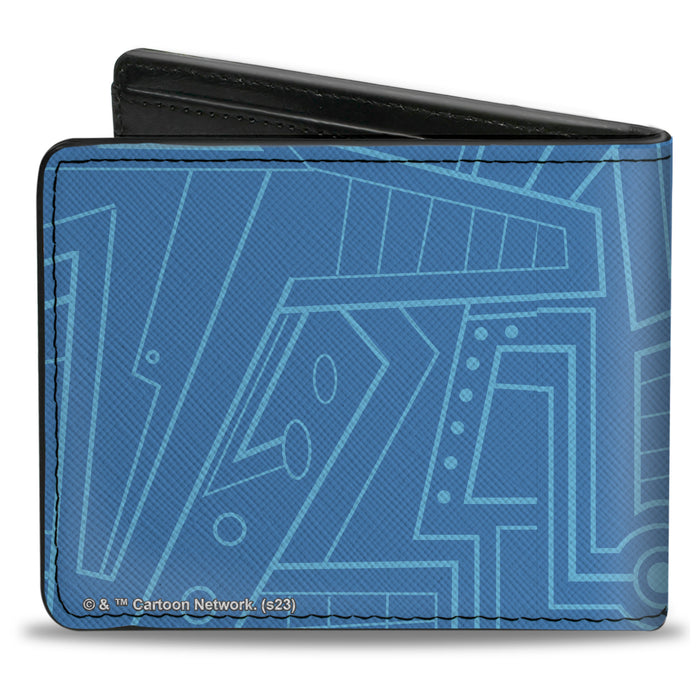 Bi-Fold Wallet - DEXTER'S LABORATORY Icon Blues Bi-Fold Wallets Warner Bros. Animation   