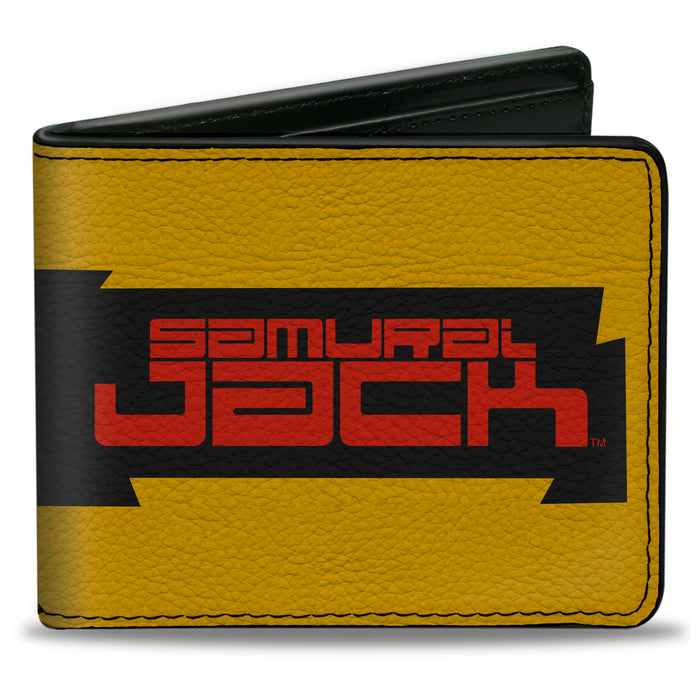 Bi-Fold Wallet - SAMURAI JACK Title Logo and Eyes Block Yellow/Black/Red Bi-Fold Wallets Warner Bros. Animation