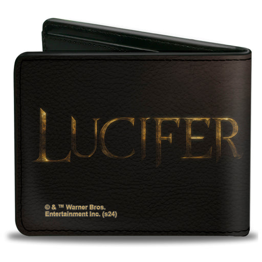 Bi-Fold Wallet - LUCIFER Title Logo Black/Gold Bi-Fold Wallets Warner Bros.