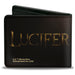 Bi-Fold Wallet - LUCIFER Title Logo Black/Gold Bi-Fold Wallets Warner Bros.