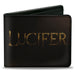 Bi-Fold Wallet - LUCIFER Title Logo Black/Gold Bi-Fold Wallets Warner Bros.