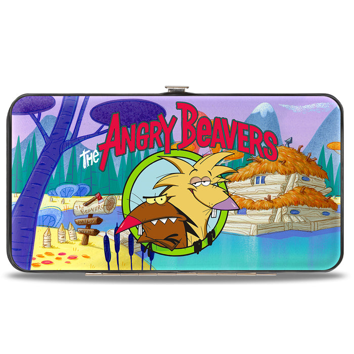 Hinged Wallet - THE ANGRY BEAVERS Pose Dam House Hinged Wallets Nickelodeon