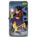 Hinged Wallet - The New 52 BATGIRL Issue #35 Bathroom Selfie Scene Cover Pose Grays Yellow Hinged Wallets DC Comics