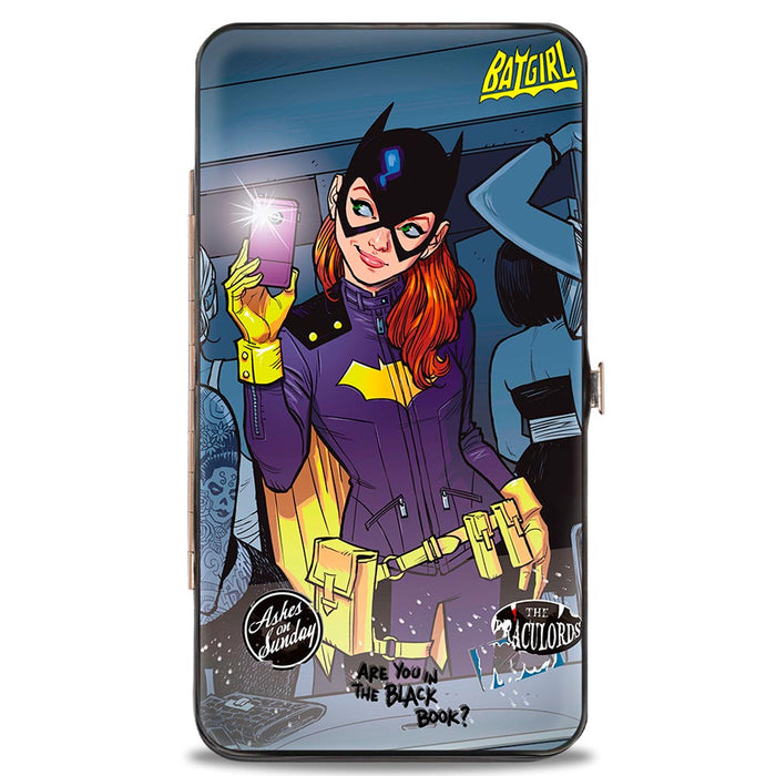 Hinged Wallet - The New 52 BATGIRL Issue #35 Bathroom Selfie Scene Cover Pose Grays Yellow Hinged Wallets DC Comics