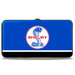 Hinged Wallet - SHELBY Tiffany Split Stripe Blue Red White Black Hinged Wallets Carroll Shelby