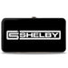 Hinged Wallet - Carroll Shelby CS SHELBY Racing Logo Block Black White Hinged Wallets Carroll Shelby