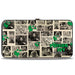 Hinged Wallet - Poison Ivy Pose + Logo Ivy Comic Scenes Grays Greens Hinged Wallets DC Comics