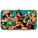 Hinged Wallet - 12-DC BOMBSHELLS Group Pose Rays Blues Hinged Wallets DC Comics