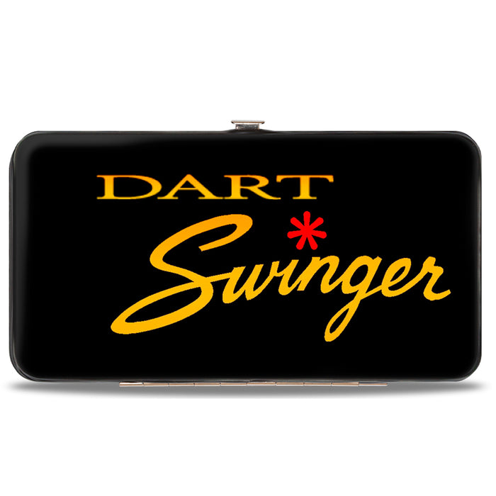 Hinged Wallet - Dodge DART SWINGER Script Black Red Yellow-Fade Hinged Wallets Dodge