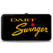 Hinged Wallet - Dodge DART SWINGER Script Black Red Yellow-Fade Hinged Wallets Dodge