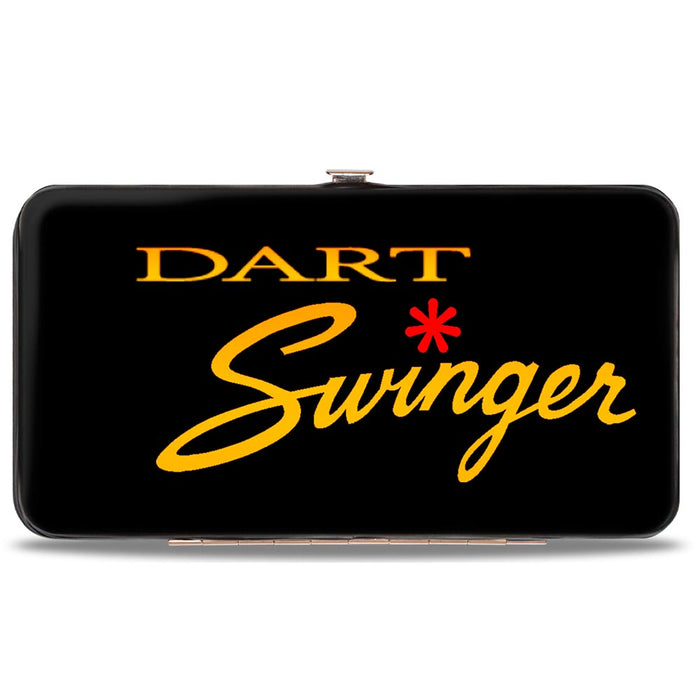 Hinged Wallet - Dodge DART SWINGER Script Black Red Yellow-Fade Hinged Wallets Dodge