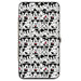 Hinged Wallet - Mickey Mouse Expression Blocks White Black Red Hinged Wallets Disney