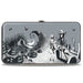 Hinged Wallet - Nightmare Before Christmas Jack & Sally Pose + Zero Sally Jack Cemetery Scene Grays Hinged Wallets Disney