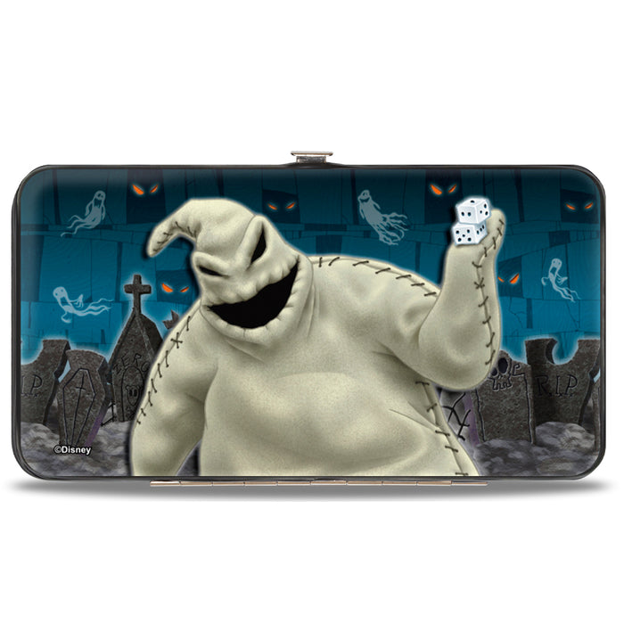 Hinged Wallet - Nightmare Before Christmas Zero Sally Jack + Oogie Boogie Cemetery Scene Hinged Wallets Disney