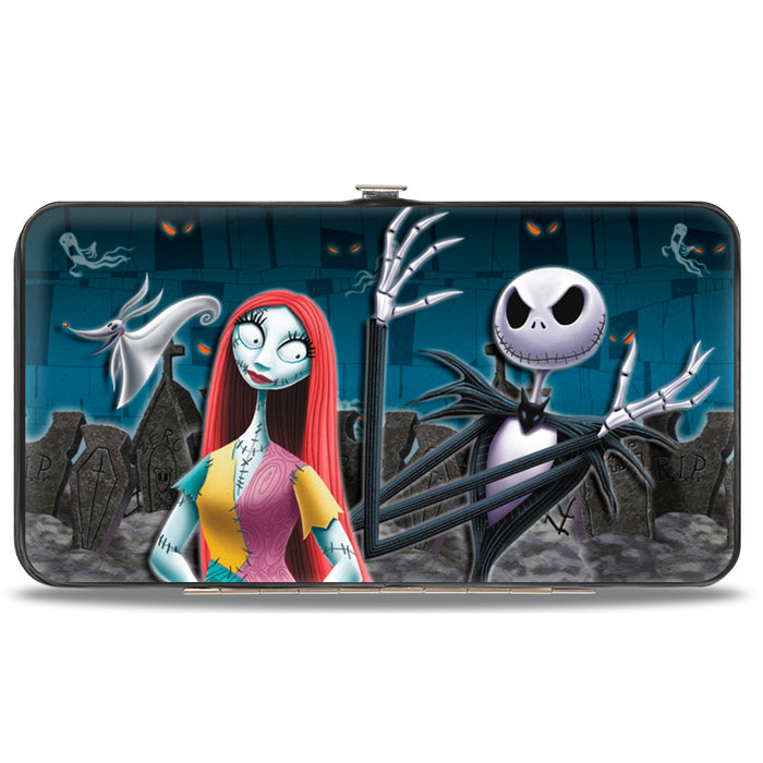 Hinged Wallet - Nightmare Before Christmas Zero Sally Jack + Oogie Boogie Cemetery Scene Hinged Wallets Disney