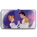 Hinged Wallet - Cinderella & Prince Ball Scene + Crown Icon Purples White Hinged Wallets Disney