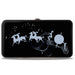 Hinged Wallet - Cinderella COUNTDOWN TO MIDNIGHT Pose + Pumpkin Coach Silhouette Black Blues White Hinged Wallets Disney