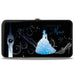 Hinged Wallet - Cinderella COUNTDOWN TO MIDNIGHT Pose + Pumpkin Coach Silhouette Black Blues White Hinged Wallets Disney