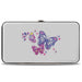 Hinged Wallet - Tinker Bell Over Shoulder Pose Sketch TINK + Butterflies Grays Multi Color Hinged Wallets Disney