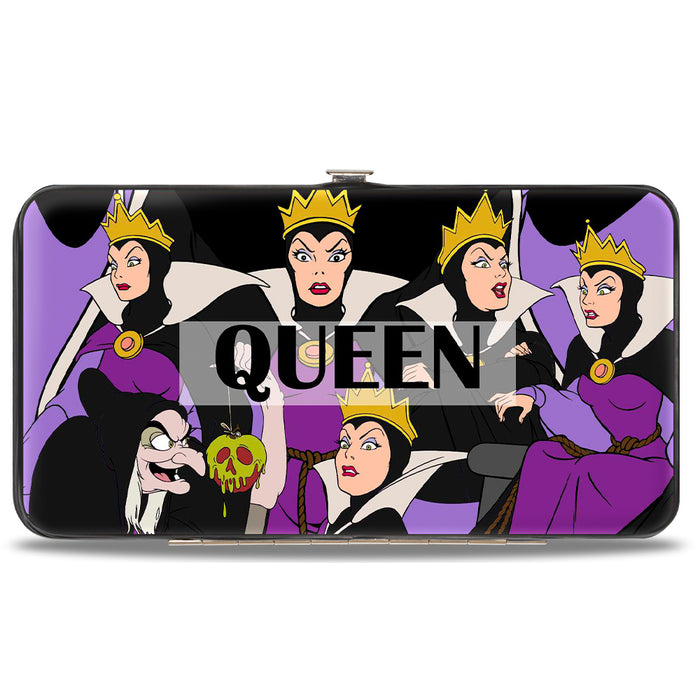 Hinged Wallet - Snow White's EVIL QUEEN Poses Collage Black Hinged Wallets Disney