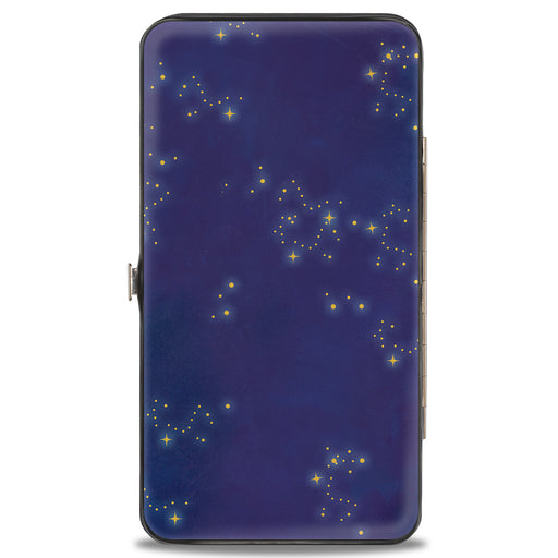 Hinged Wallet - Jasmine 2019 Standing Pose Stars Purple Gold Hinged Wallets Disney